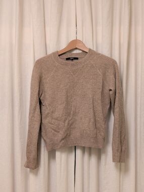 Quince Women's Crewneck Sweater in Taupe